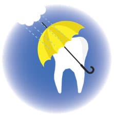The Umbrella effect on cavities